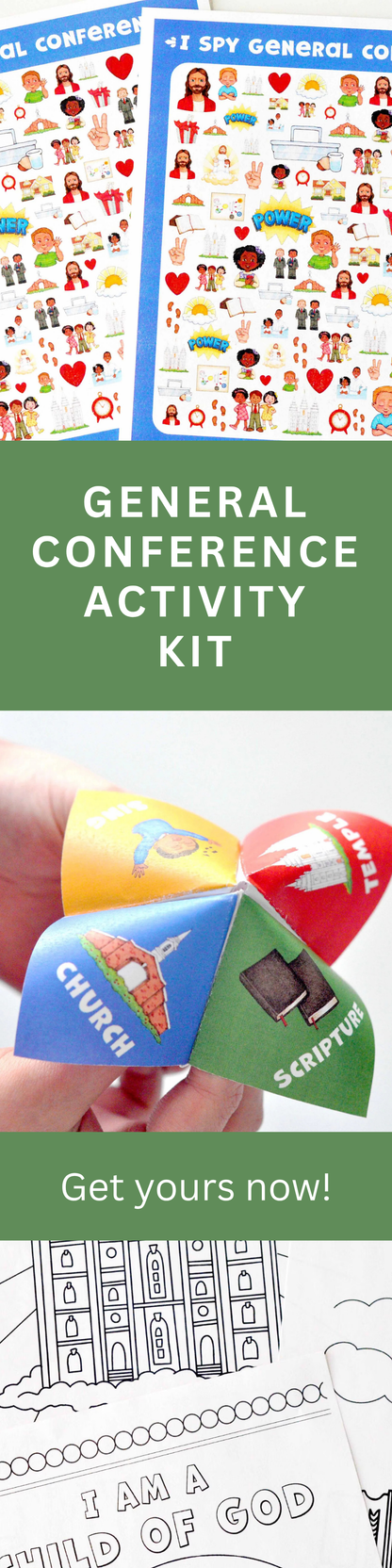 General Conference Activities Kids – Printable LDS Engagement Kit
