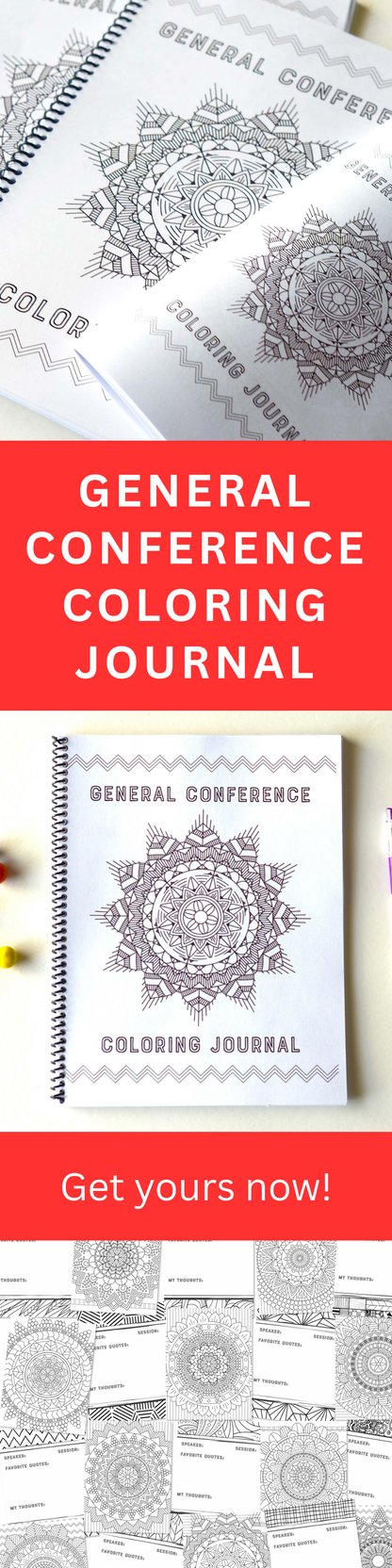 General Conference Journal – Coloring Activity to Stay Engaged for Teens