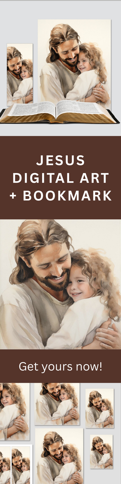 Jesus Wall Art – Digital Download Fine Art Christian Home Portrait