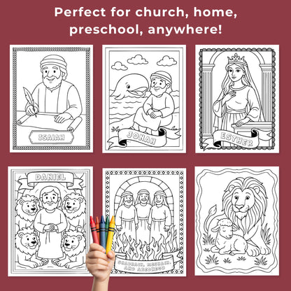 Old Testament Character Coloring Pages  | Come Follow Me 2026