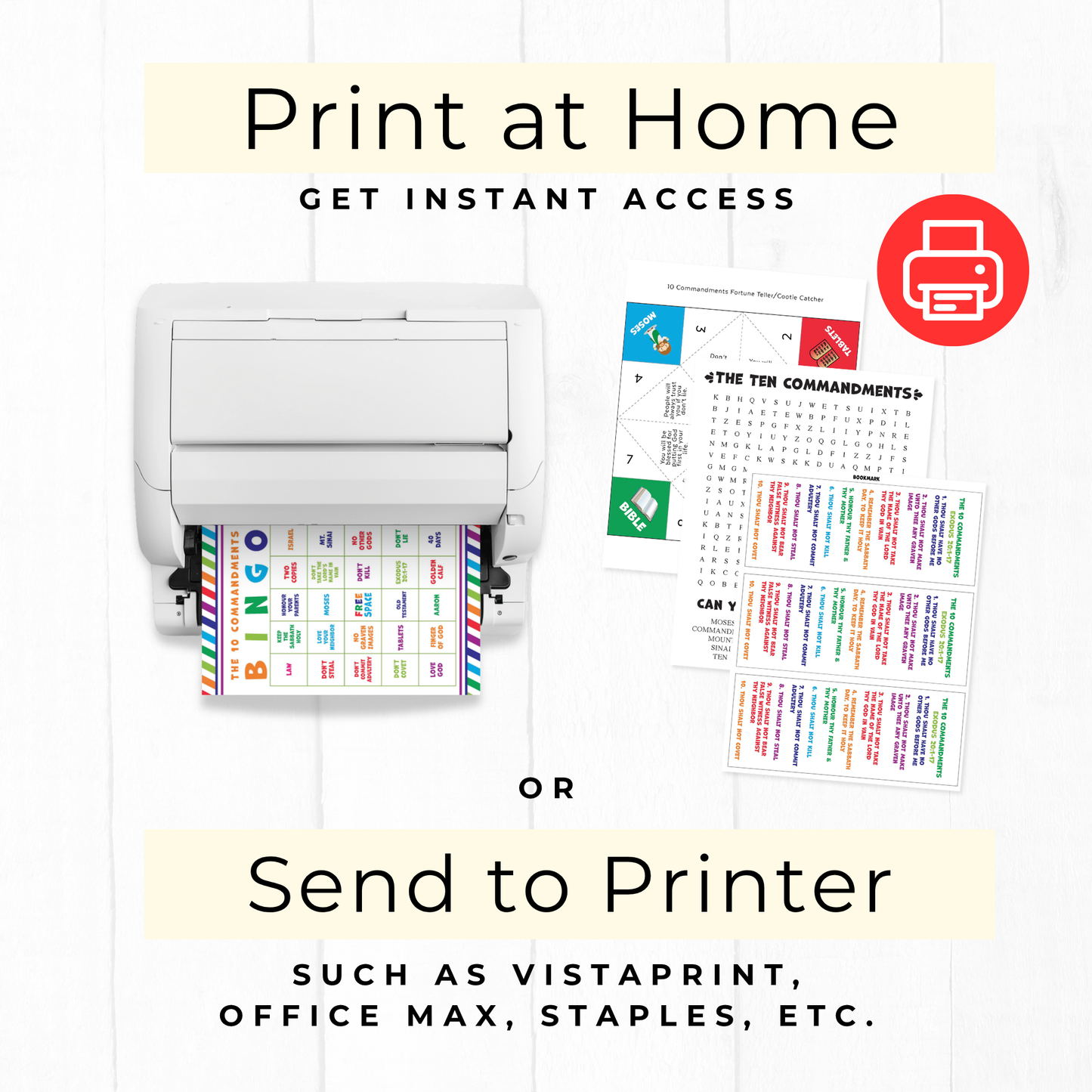 10 Commandments Printable Kit – Complete Primary Activity Set