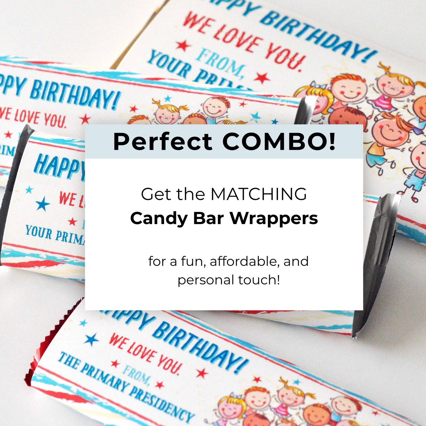 LDS Primary Custom Birthday Card - LDS Primary Card for Primary Presidencies and Teachers
