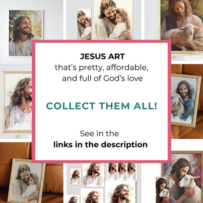 Jesus Wall Art – Inspirational Christian Home Decor Fine Print