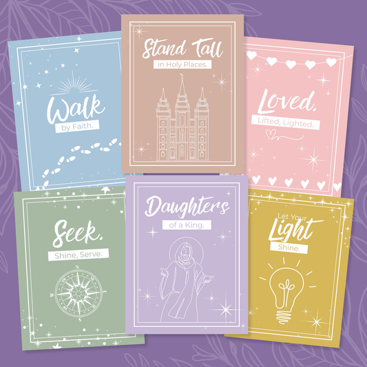LDS Youth Camp Tent Decoration Girls Camp Poster Printable Digital Download Young Women Camp Inspiration Spiritual Journey Wall Art Display Buy Once Print Multiple Copies Perfect Leader Gift Camp Counselor Resource Motivational Design