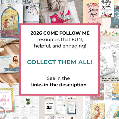 Come Follow Me Printable – 2026 Old Testament Weekly Scripture Study Cards