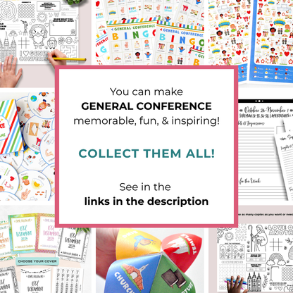 General Conference Matching Game – Spot It Style Card Game for Kids