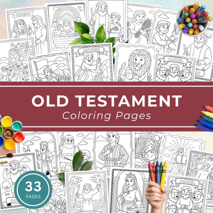 Old Testament Character Coloring Pages  | Come Follow Me 2026