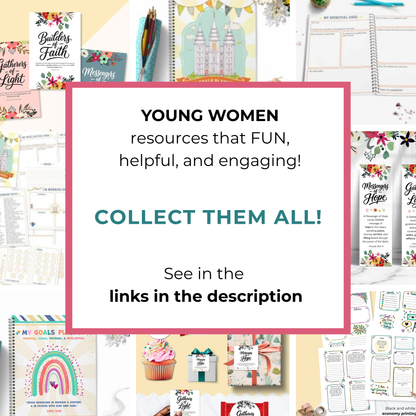 LDS Youth Goal Planner – Printable Activity Worksheets for Young Women