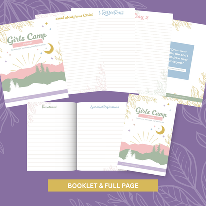 LDS Girls Camp Journal – Editable Printable Template for Young Women