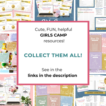 LDS Girls Camp Printable Bundle – Complete Planning Kit with Journal & Songbook