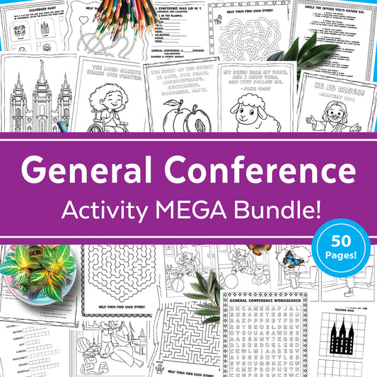 LDS General Conference Kids Activity MEGA Bundle (PDF Download)