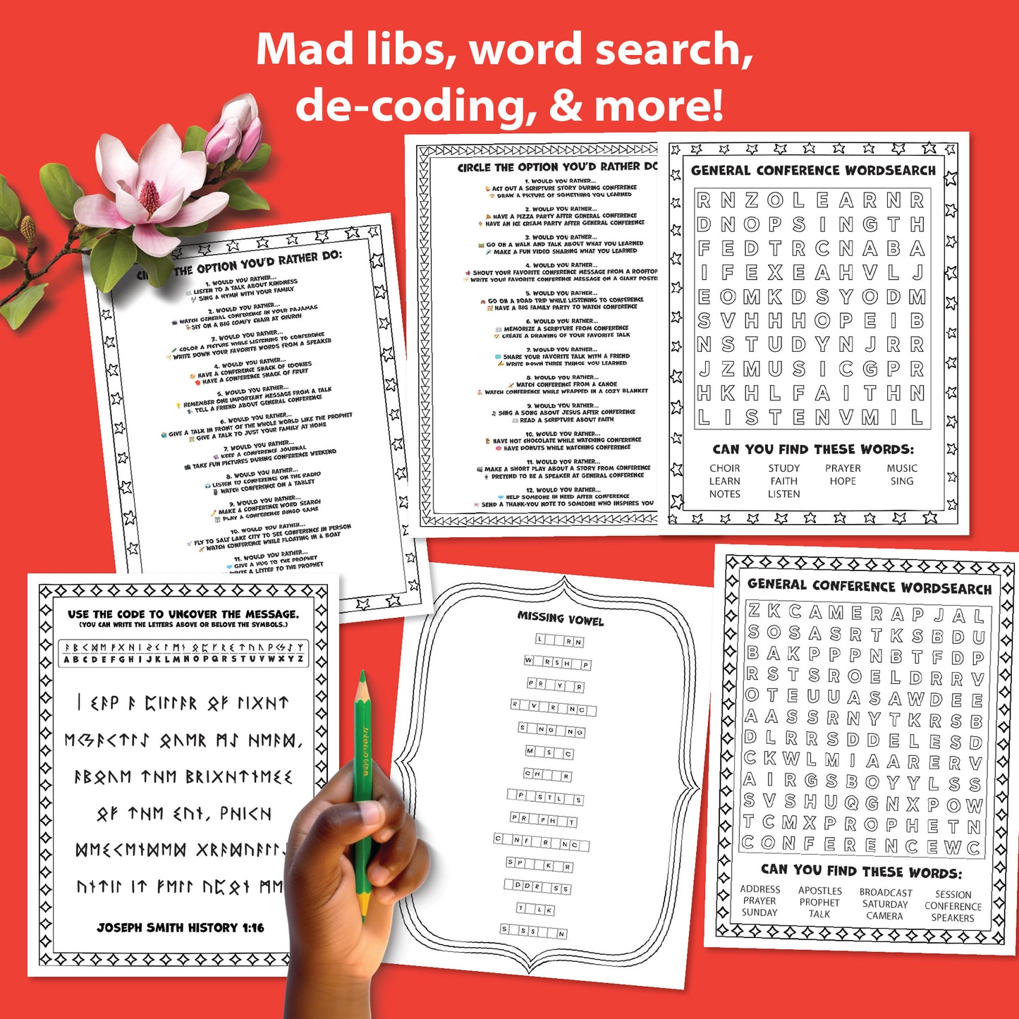 LDS General Conference Kids Activity MEGA Bundle (PDF Download)