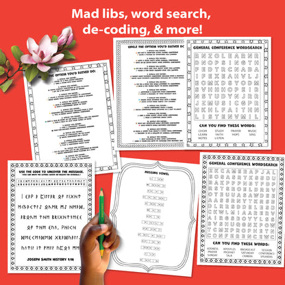 LDS General Conference Kids Activity MEGA Bundle (PDF Download)