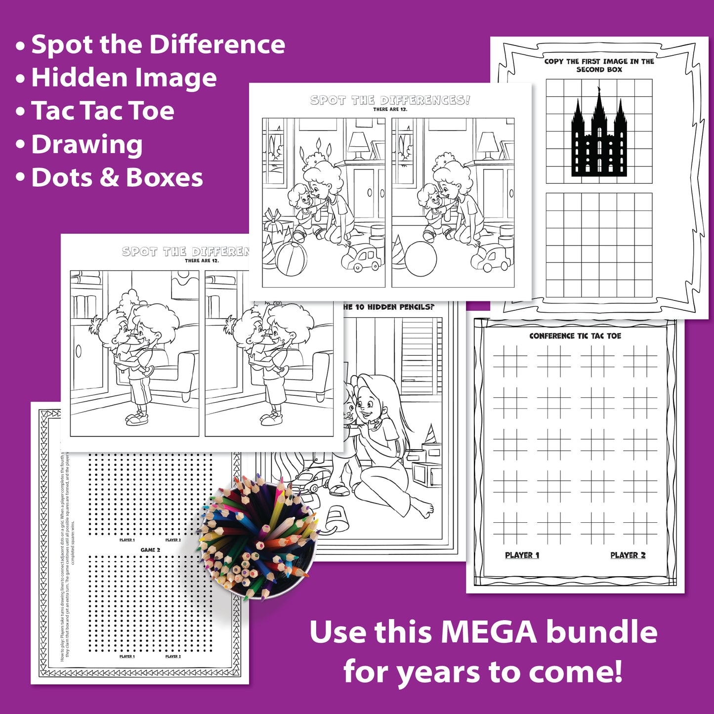 LDS General Conference Kids Activity MEGA Bundle (PDF Download)