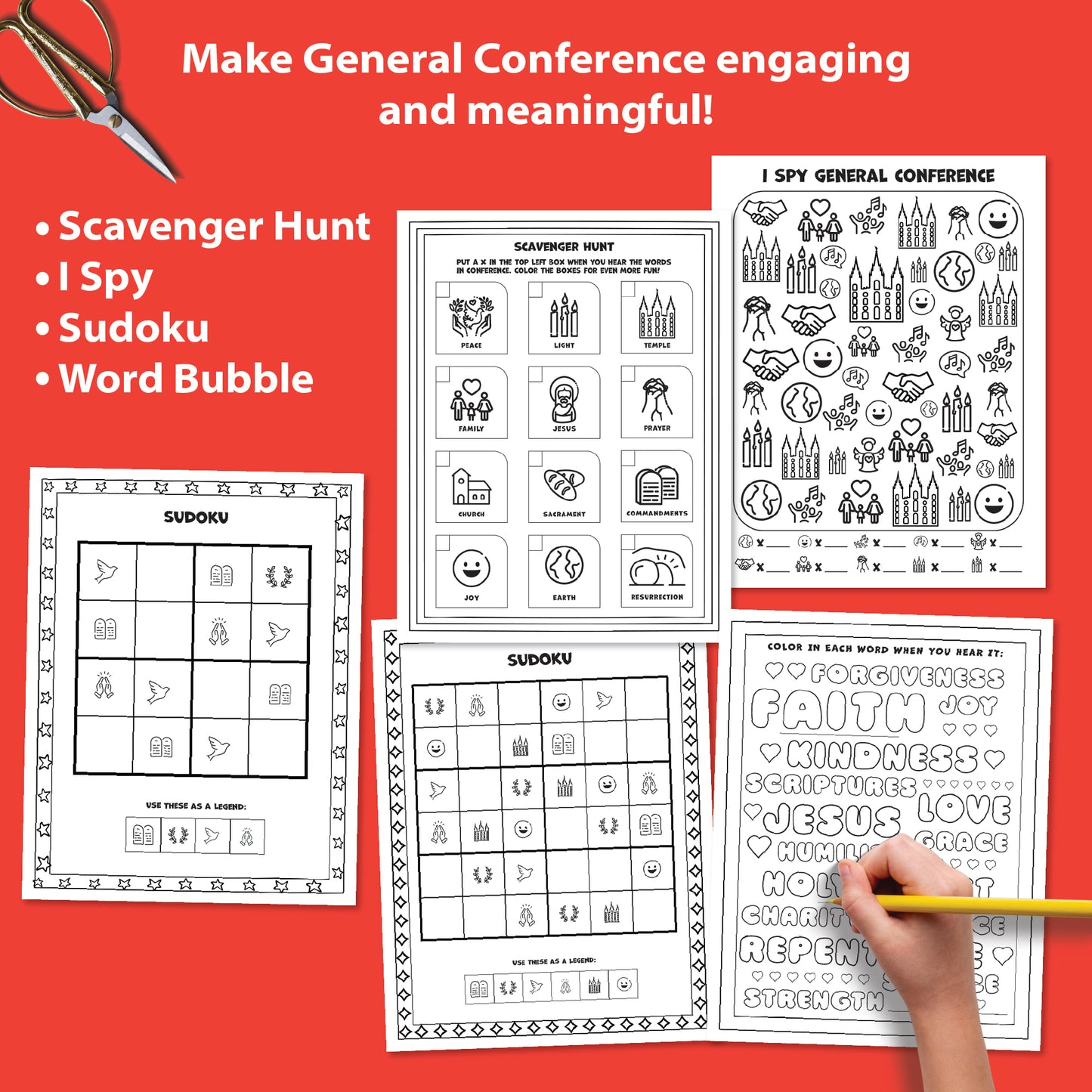 LDS General Conference Kids Activity MEGA Bundle (PDF Download)