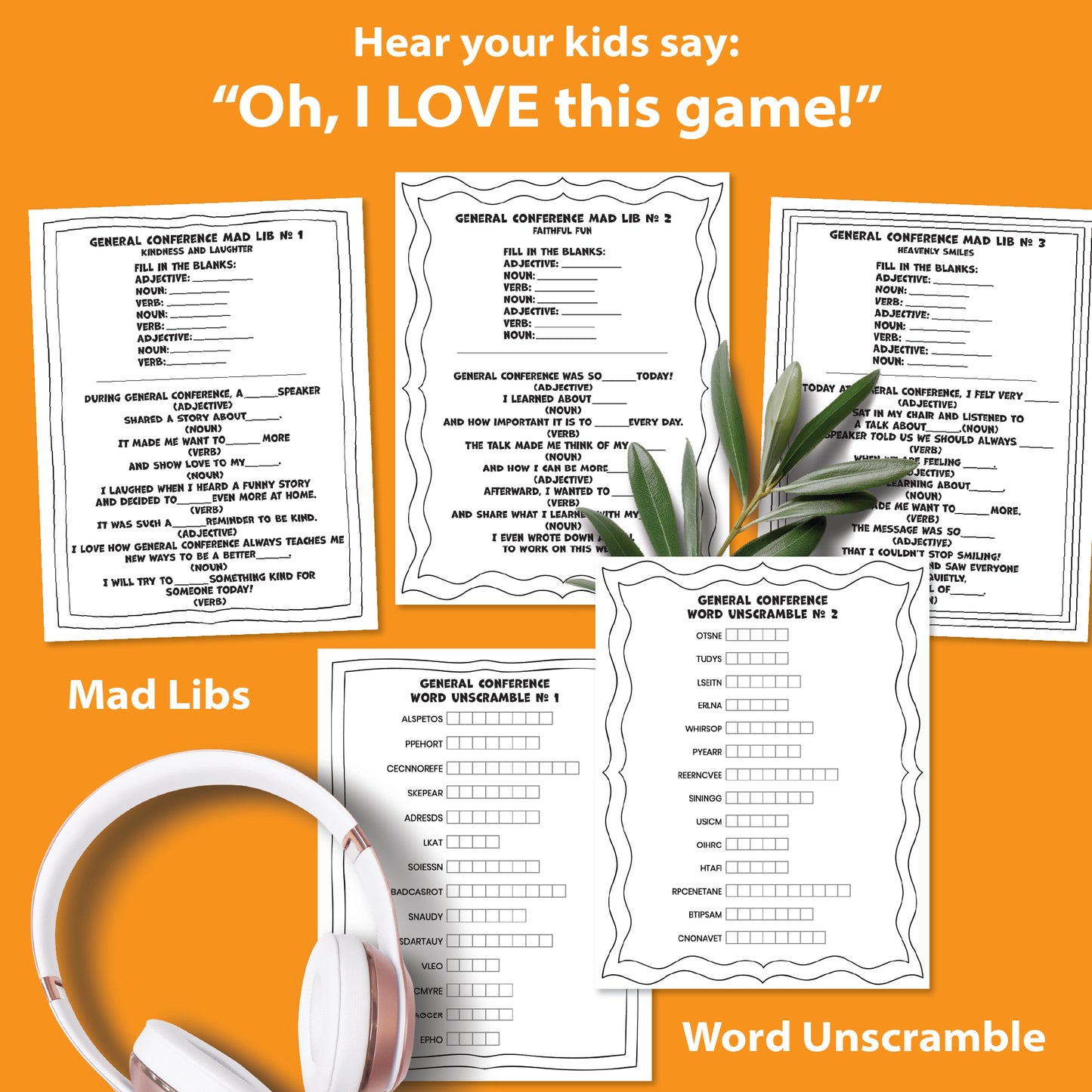 LDS General Conference Kids Activity MEGA Bundle (PDF Download)