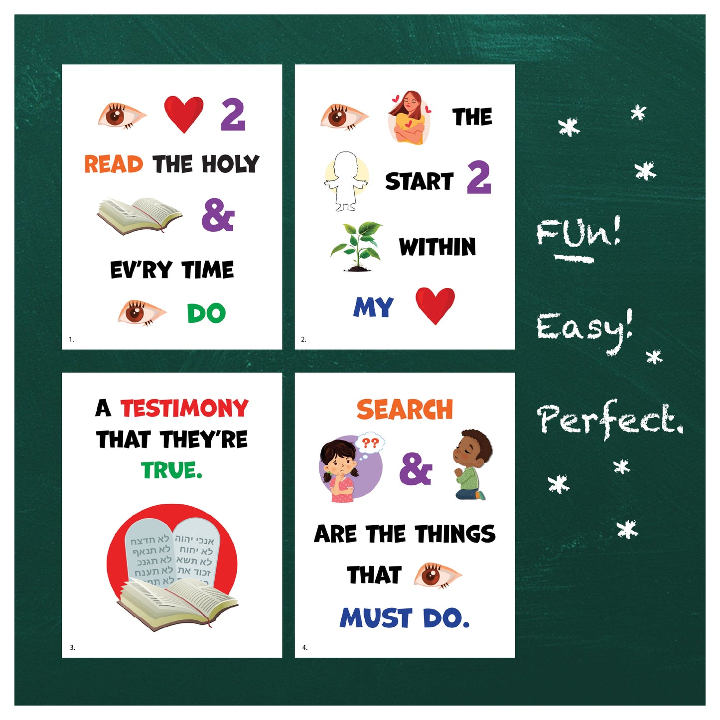 LDS primary flip chart for Search Ponder and Pray song with printable visual aids, singing time song helps, primary chorister resources, music leader lesson, and children’s church activity
