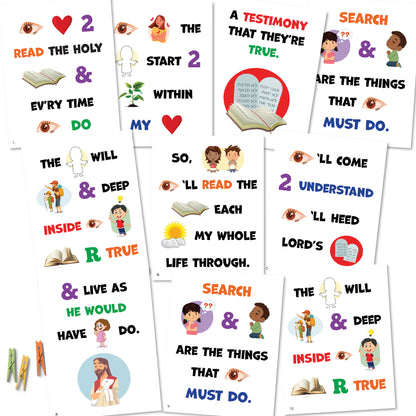 Search Ponder Pray Singing Time Printables LDS Primary Flip Chart Song Helps Chorister Visuals Church Music Activity Kids