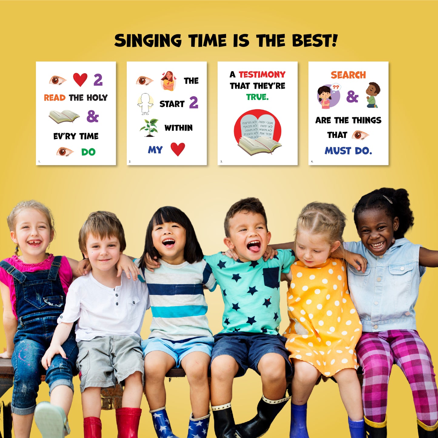 Search Ponder Pray Singing Time Printables LDS Primary Flip Chart Song Helps Chorister Visuals Church Music Activity Kids