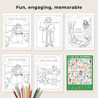 Old Testament Game Bundle – Printable Bible Activities for Kids