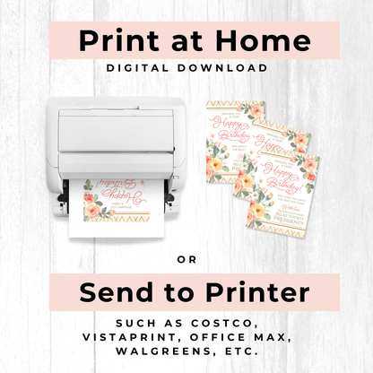 Relief Society Custom Birthday Card | LDS Relief Society Rose Custom Card