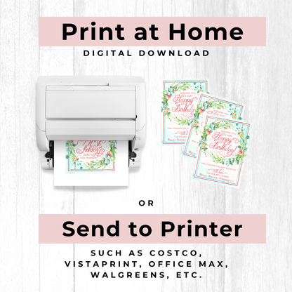 Relief Society Custom Birthday Card - Personalized LDS Ward Printable
