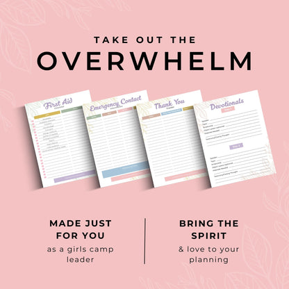 2025 Camp Organizer LDS Girls Leadership Planner Young Women Digital Template Editable Budget Menu Schedule Planning Kit Canva Template Download Customizable Church Youth Activity Planner Complete Organization System Digital Leadership