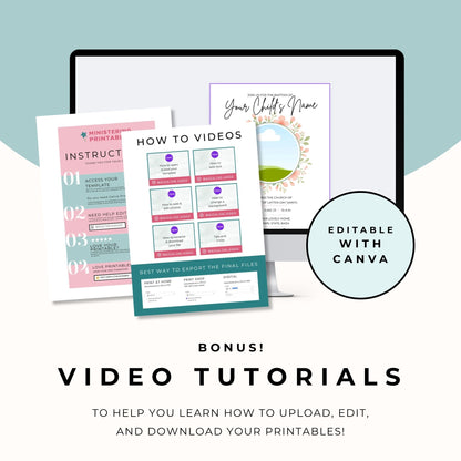 LDS Baptism Invitation for Girls – Canva Printable Floral Design