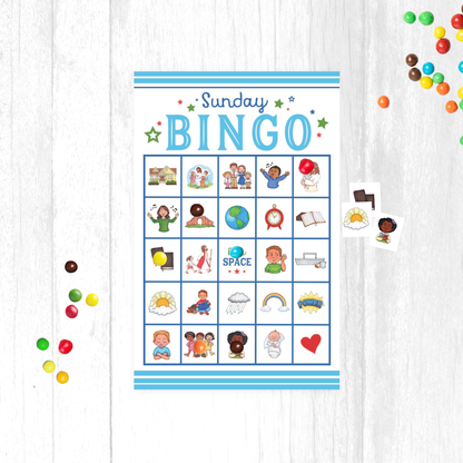 Kid's Sunday Activity Printable Kit – Memory Bingo Coloring and Activity Bundle for LDS Families