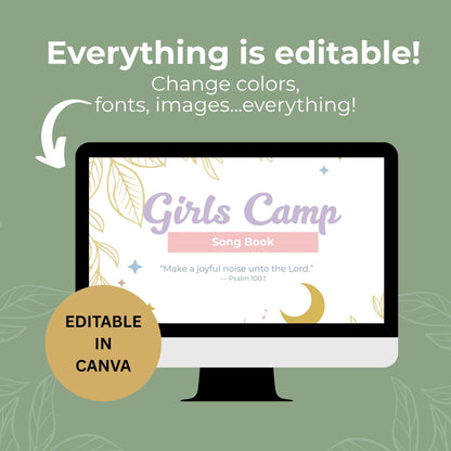 LDS Girls Camp Song Book – Printable Campfire Songs and Cheers Collection