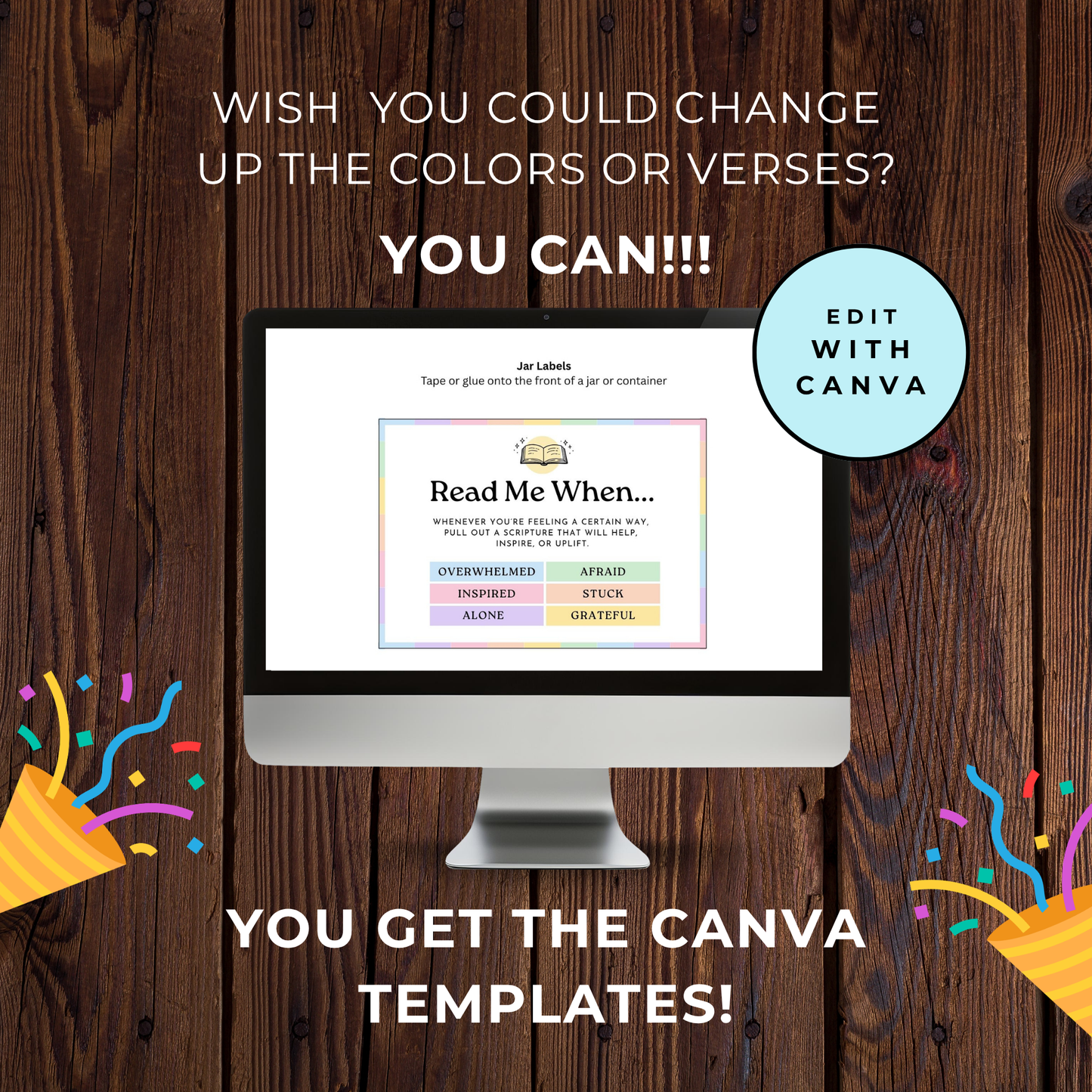 Scripture Card Printable – Lds Read Me When Jar with 72 Emotion Cards