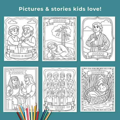 Old Testament Character Coloring Pages  | Come Follow Me 2026