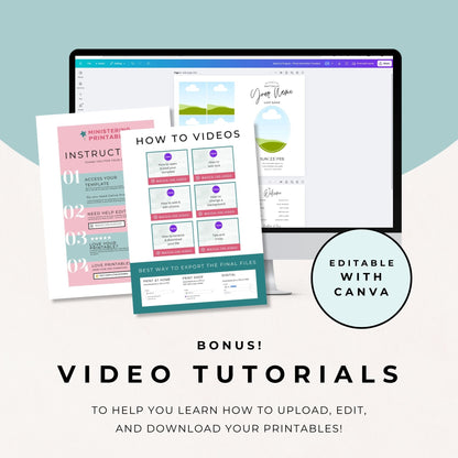 LDS Baptism Invitation Bundle – Editable Canva Program for Boys and Girls
