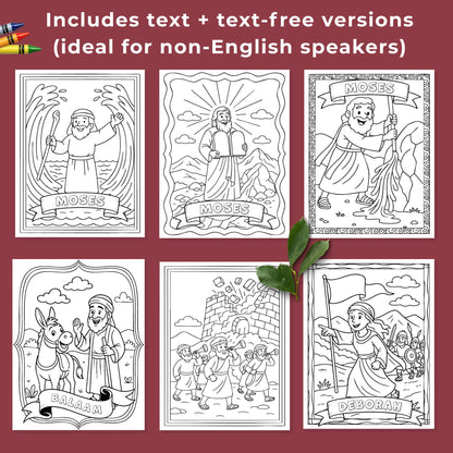 Old Testament Character Coloring Pages  | Come Follow Me 2026