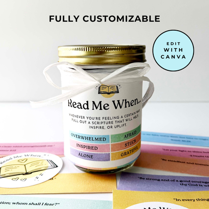 Printable Scripture Collection LDS Read Me When Jar System Emotion Based Card Set Seventy Two Scripture References Color Coded Organization Perfect Young Women Gift Youth Activity Kit Relief Society Present Spiritual Growth Resource Daily