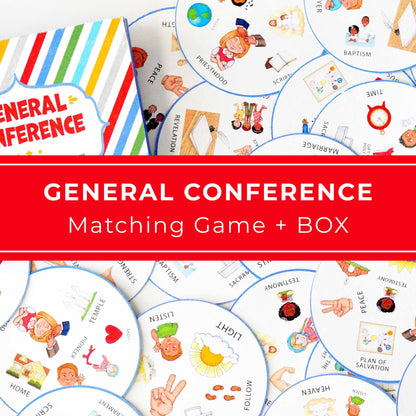 General Conference Matching Game – Spot It Style Card Game for Kids