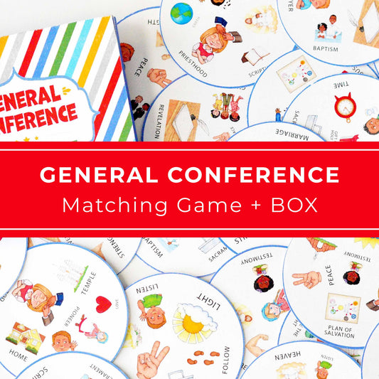 General Conference Matching Game – Spot It Style Card Game for Kids