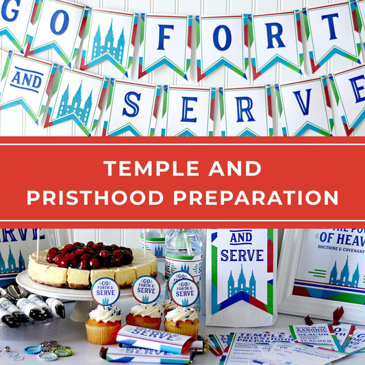 Temple and Priesthood Preparation Printable Kit for LDS Primaries and Youth Events