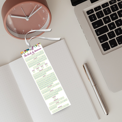Reading Chart Printable Bookmark Scripture Study Progress Tracker Digital Download Checklist Format Family Devotional Tool Three Bookmarks Per Page Ward Distribution Gift Youth Activity Material Personal Study Aid Spiritual Growth Resource
