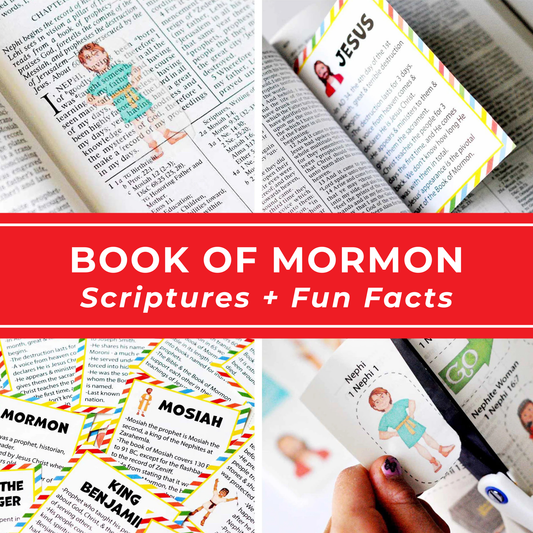 Book Of Mormon Scripture Study Kit For Kids LDS Primary Activity Set With Fun Fact Cards Teaching Tool Family Worship Time Engagement Resource Prophet Stories Learning Collection Church Lesson Aid Youth Education Material Religious Study