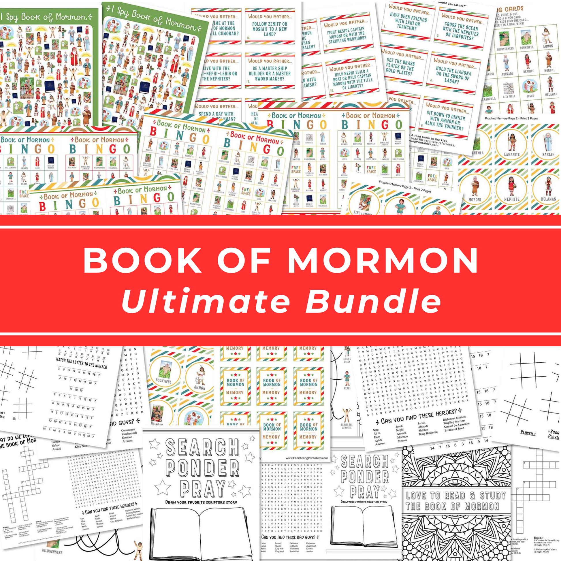 Complete Bundle Book Of Mormon Games Family Home Evening Resource All Ages Scripture Study Activities Primary Teaching Materials Youth Group Games Come Follow Me Curriculum Support Interactive Learning Collection LDS Family Activities