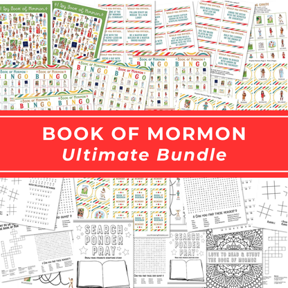 Complete Bundle Book Of Mormon Games Family Home Evening Resource All Ages Scripture Study Activities Primary Teaching Materials Youth Group Games Come Follow Me Curriculum Support Interactive Learning Collection LDS Family Activities