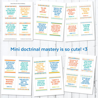 Book of Mormon Doctrinal Mastery Seminary Posters | LDS Seminary Doctr ...
