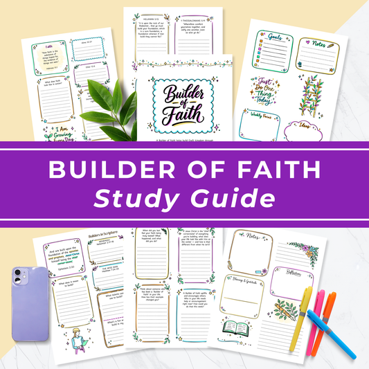 Builder Of Faith Workbook LDS Young Women Lesson Activity Printable Guide Scripture Study Resource Instant Download Digital Format Youth Ministry Materials Interactive Faith Building Activities Sunday School Class Preparation Personal