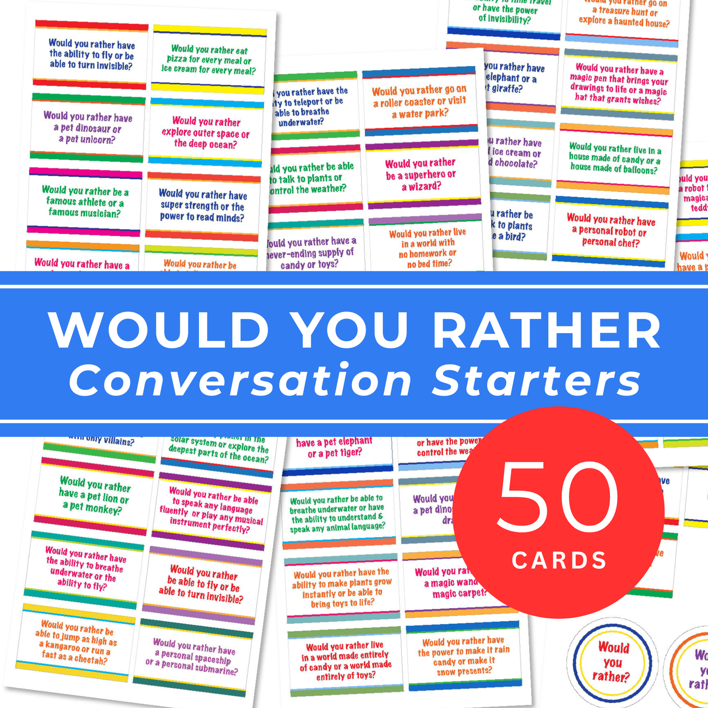 LDS Family Game – Meaningful Conversation Starter Bundle for Dinner & FHE