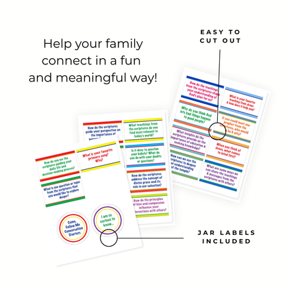 LDS Family Game – Meaningful Conversation Starter Bundle for Dinner & FHE
