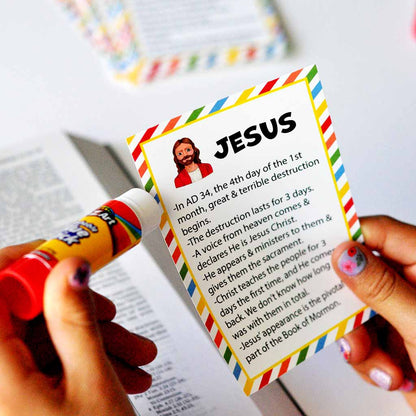 Book of Mormon Learning with Stickers and Cards – Scripture Study Kit for Kids