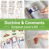 The Scripture Lover's Kit for Doctrine and Covenants | LDS Stickers & Church History Fun Fact Cards for Scriptures 2025 Come, Follow Me