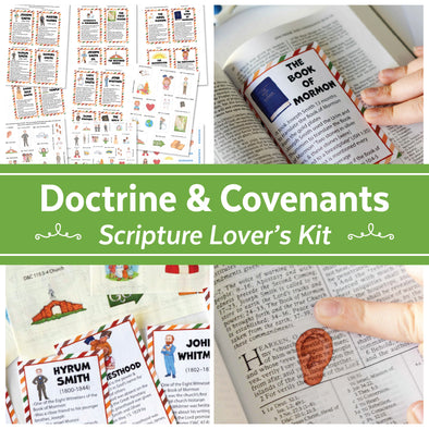 The Scripture Lover's Kit for Doctrine and Covenants | LDS Stickers & Church History Fun Fact Cards for Scriptures 2025 Come, Follow Me