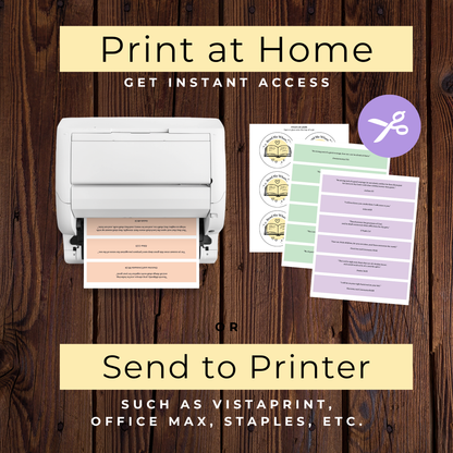 Scripture Card Printable – Lds Read Me When Jar with 72 Emotion Cards